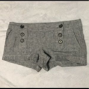 Grey and white shorts